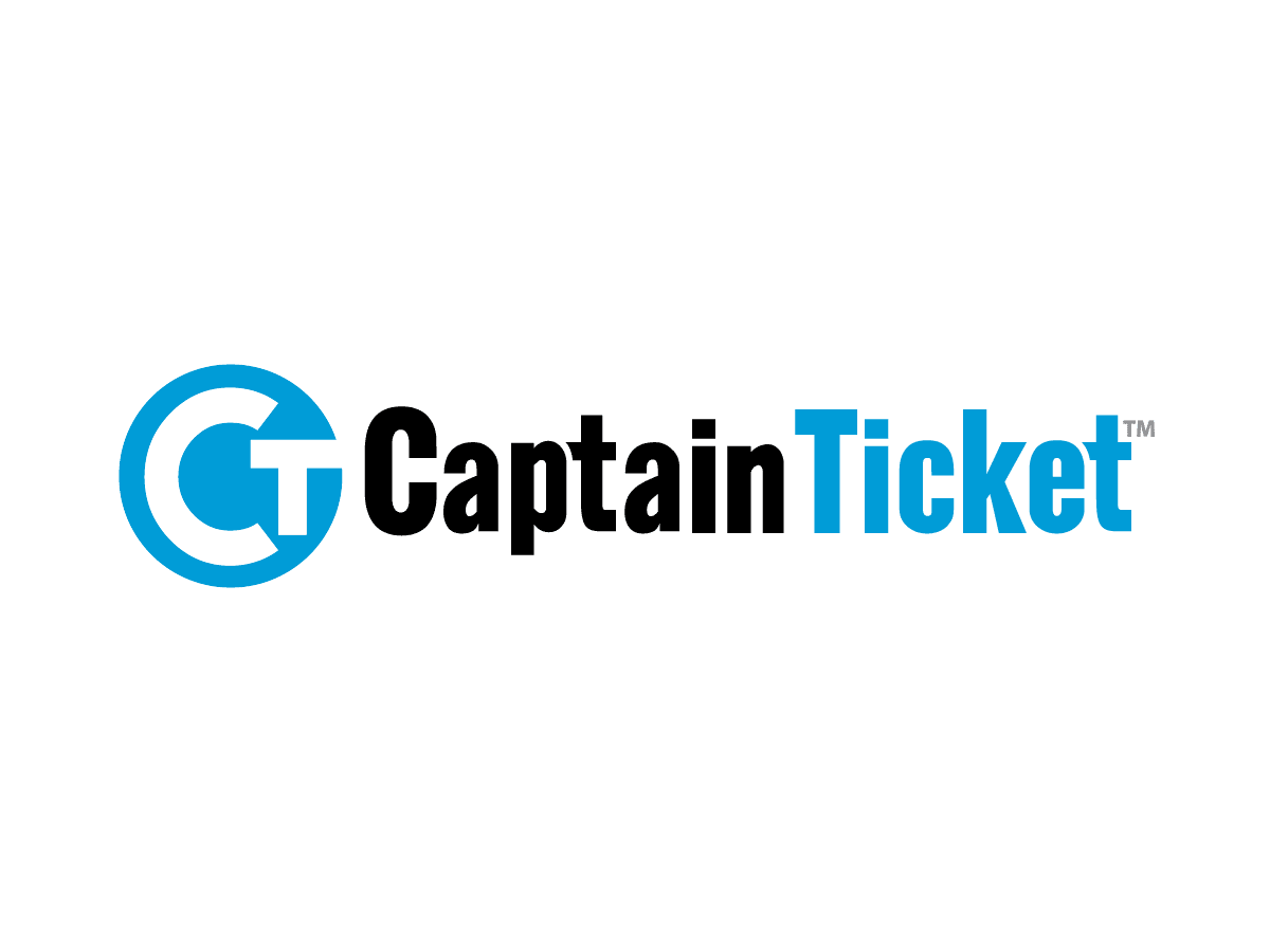Captain Ticket™ official logo developed by RoxxiStudios™ - a Southern California Design Agency